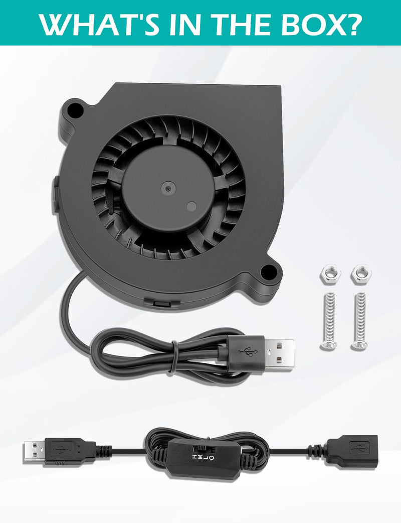 60mm x 15mm USB Blower Fan 5V Brushless DC Cooling Electronic Project Equipment Cabinet Cooler Ventilation 6015