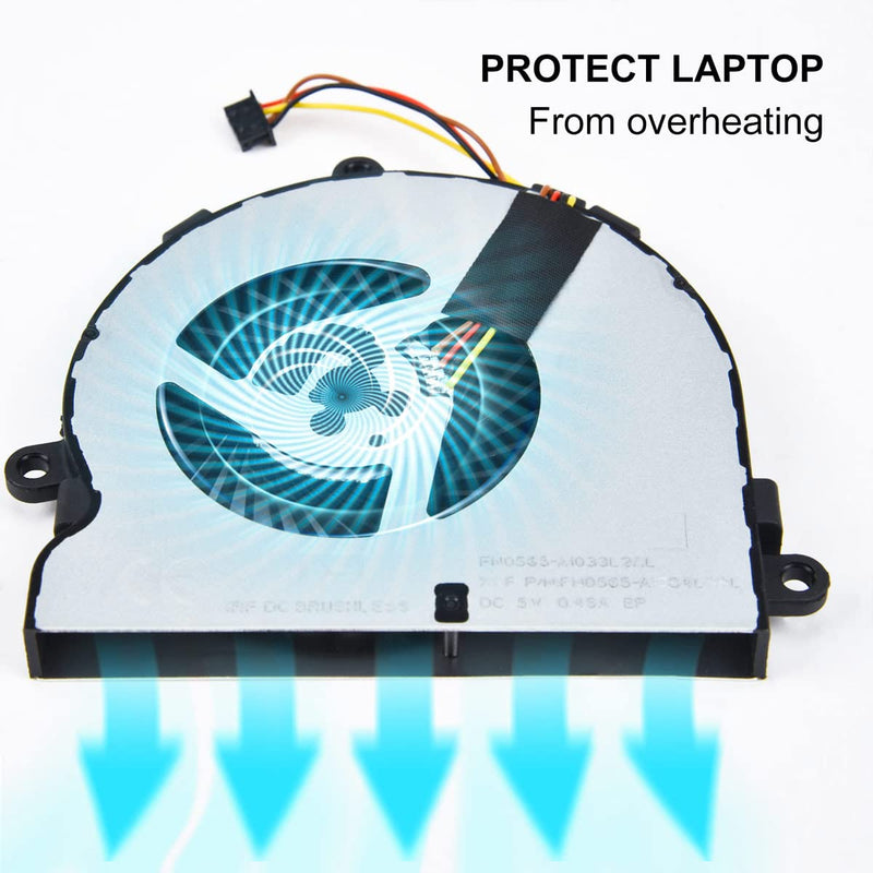 Replacement Laptop Cooling Fan for HP 15-ac 15-af 15-ay 15-ba 15-be 15-bd 15-bf 15-bs 15-bw Series CPU Fan P/N 813946-001 PN-C116 TPN-C125 DC28000GAF0