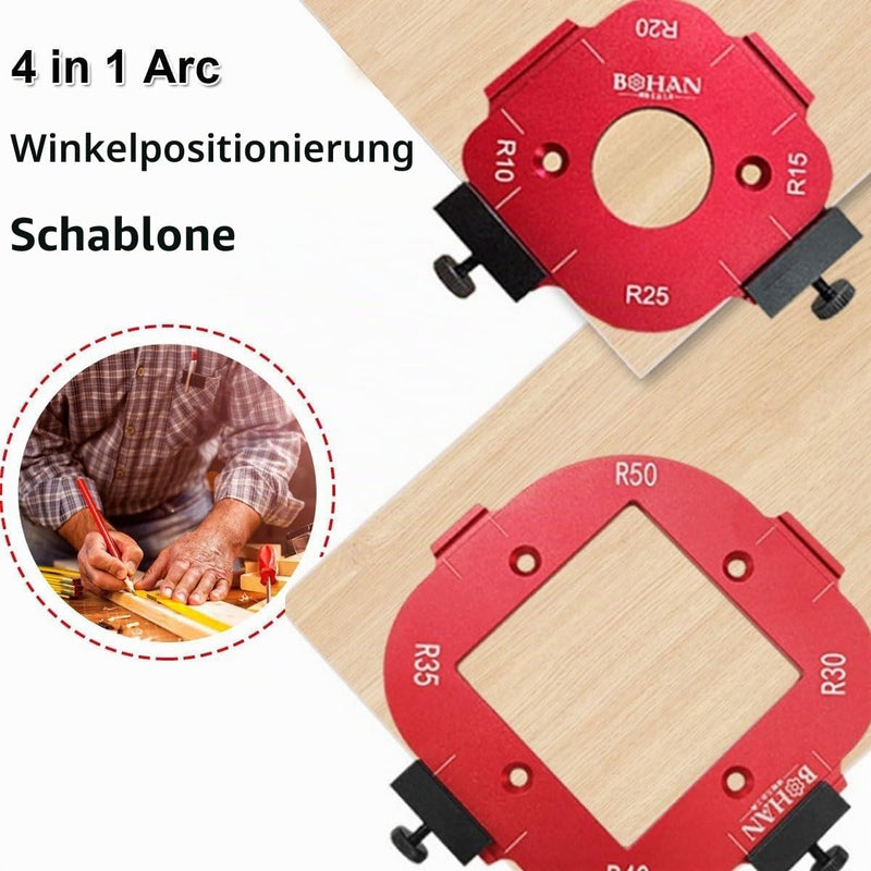 2 Pieces Router Jig Radius Template, Milling Templates for Router for Woodworking R10 R15 R20 R25 R30 R35 R40 R50 Radius Routing Templates - Precise Woodworking for Professionals