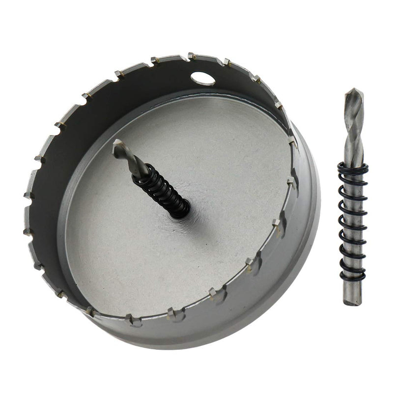 Carbide Hole Saw 4.5-inch/115mm Cutting Dia Hole Cutter for Cutting Stainless Steel & Iron 4.5"/115mm
