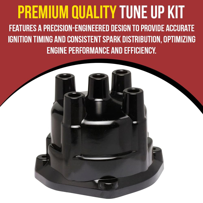 Ignition Distributor Cap, Rotor, Points, Condenser tune up Kit for Mercruiser 3.0 2.5 3.7 2.5L 3.0L 3.7L 393-9459Q1 Kit 1 (Cap, Rotor, Points, Condenser)