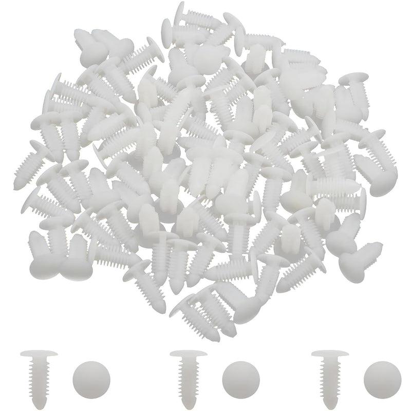 1" Vapor Barrier Christmas Tree Fasteners for Crawlspace Moisture Barrier Poly Liners, Covers and Encapsulations - Parts & Accessories (White, 500) 500 Pack (White)