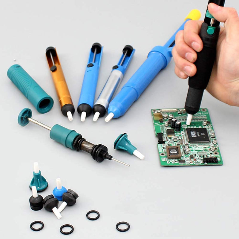 Desoldering pump, TU336D Solder Sucker Pump Portable Vacuum Suction Desoldering Pumps Tin Suction Device with High Suction Power