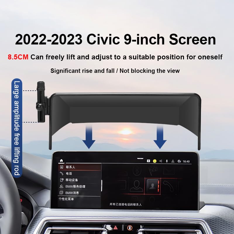 Car Phone Holder for Honda Civic Auto Accessories[Special vehicle installation，only For 2022-2024 11th Civic，non universal][Auto Lock Hands Free Cell Phone Mount Car fits for iPhone & All Smartphones] For Civic 2022-2023