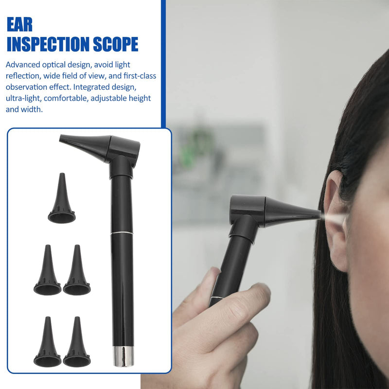 iplusmile Ear Scope Set Portable Ear Light Mini Otoscope Examination Kit Ear Nose Infection Detector for Students Nurses Home Use Without Battery
