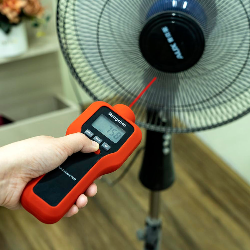 Digital Tachometer, Mengshen 2 in 1 Non-Contact & Contact Speed Meter Rotation Tester - M522 | Non-contact, contact speed measurement