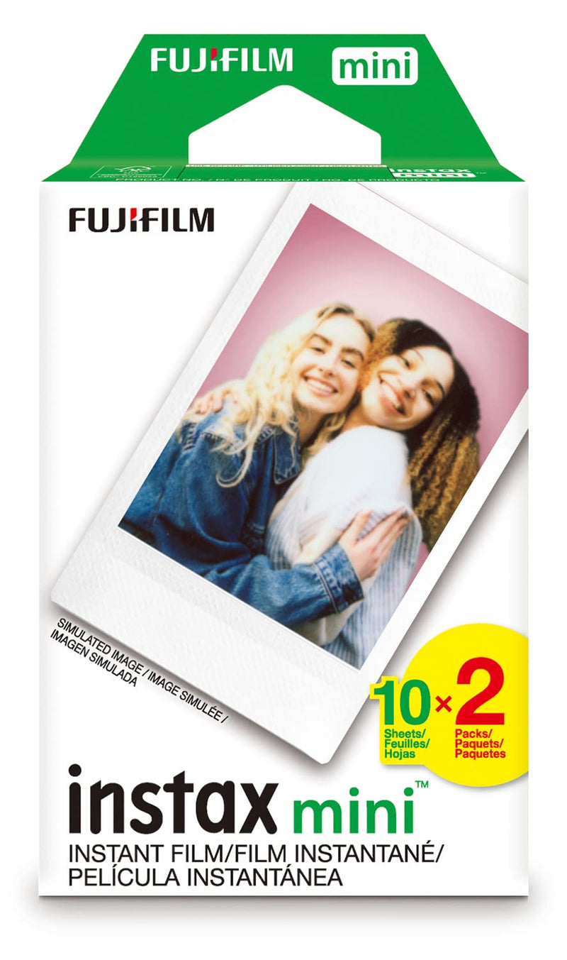 Fujifilm Instax Mini Instant Film Twin Pack (White) 20 Film Pack Standard Film Packs