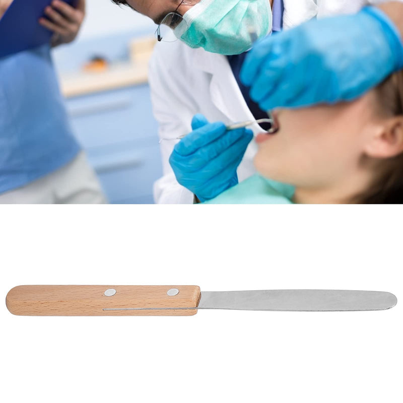 8 Inch Stainless Steel Mouth Toothbrushing Spatula for Dentist