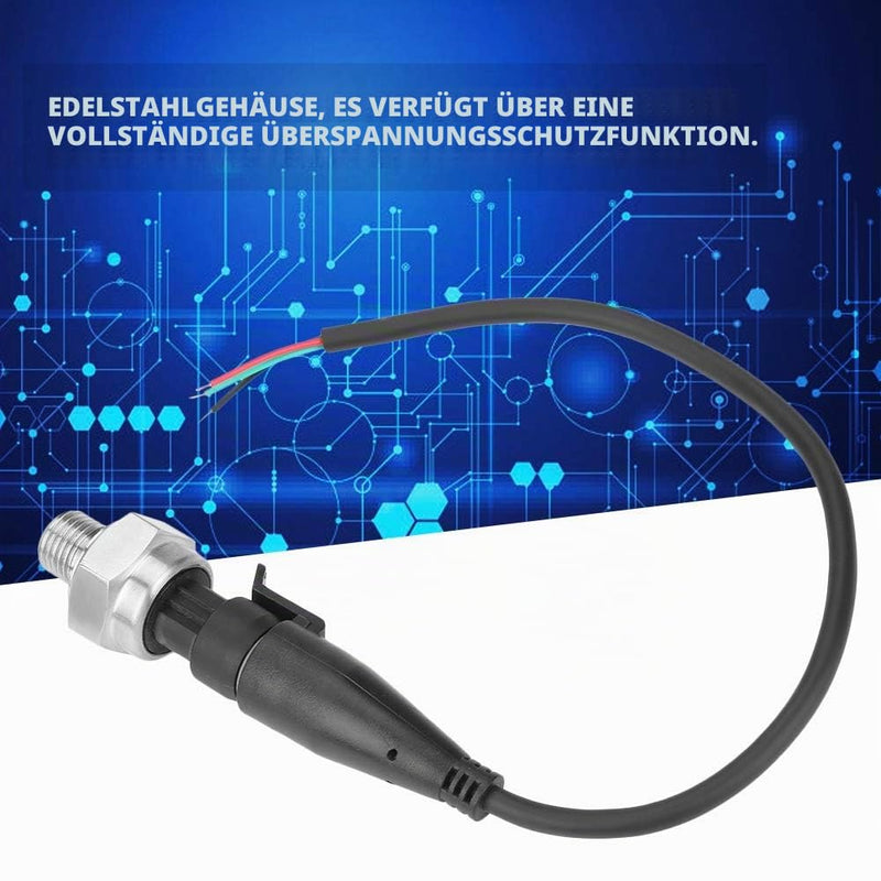 Sensor Transducer Pressure, Fydun Pressure Sensor G1/4 Inch Input 5V Pressure Transmitter Output 0.5-4.5V/0-5V Stainless Steel Water Pressure Sensor for Oil Gas Water Air Fuel (0-100 psi) 0-100 psi