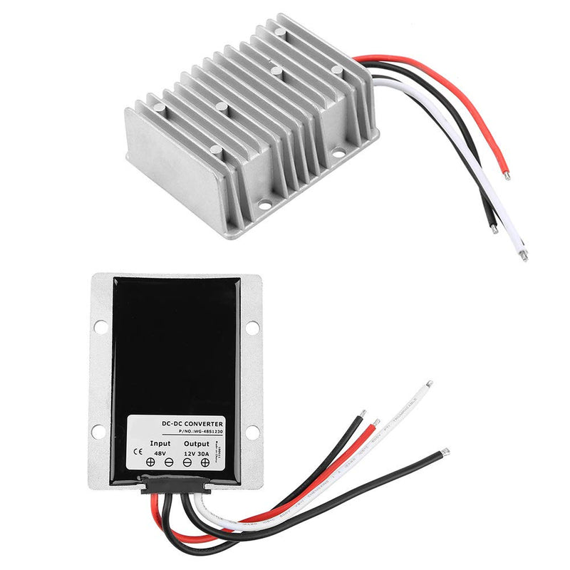 Voltage Converter DC 48V to 12V Waterproof Auto Voltage Regulator Step Down Converter Voltage Regulator Power Supply 30A 360W Current Converter