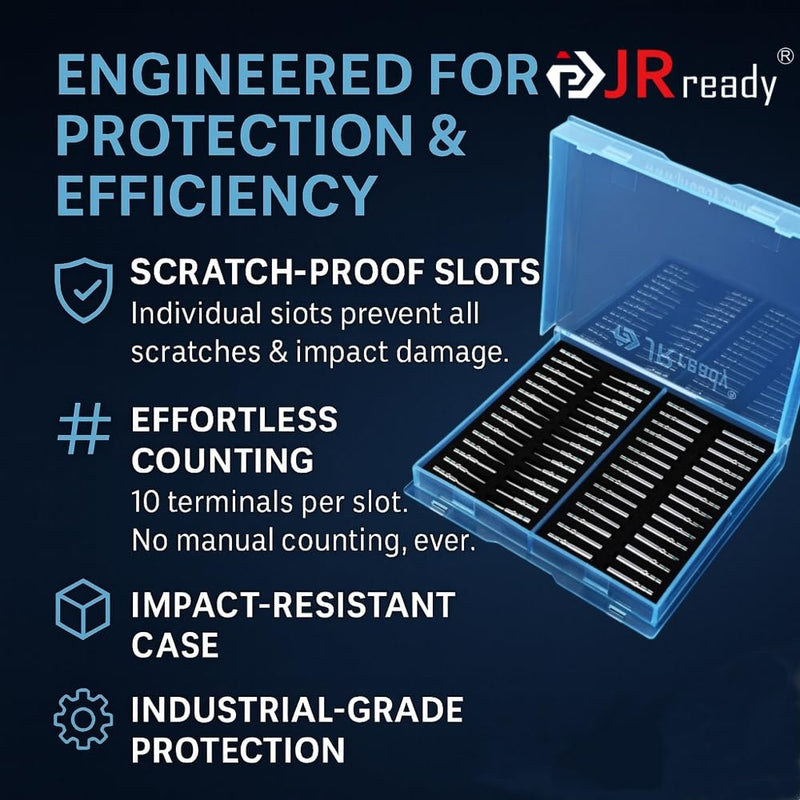 JRready 90 Pairs/180PCS Deutsch Connector Pins and Sockets Solid Contacts Size 16 - Male/Female Pins 0460-215-16141/0462-209-16141, DT Connector Terminals Wire Size 14-20AWG ST6281 Size 16 - 90 Pairs Green Stripes Solid Contacts