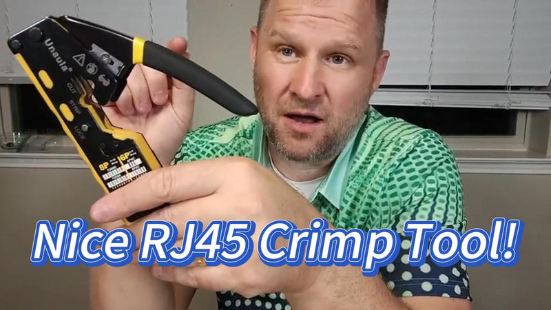 RJ45 Crimp Tool Pass Through Ethernet Crimper Kit Cat5 Cat6 Crimping Tool Kit, Ethernet Crimping Tool Kit RJ45 Crimper