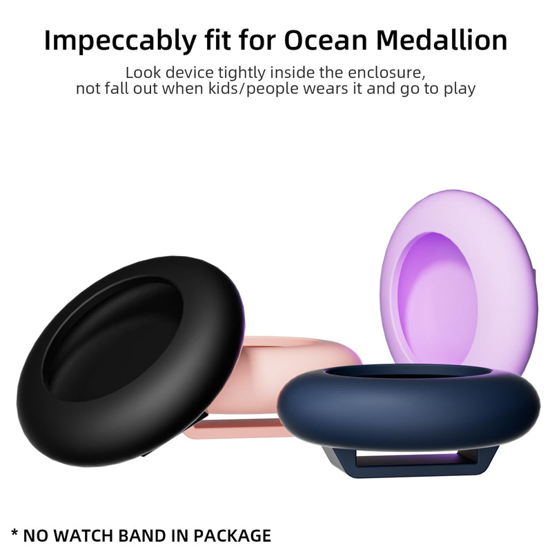Watch Adapter for holding Carnival Ocean Medallion,2/3 Pack Princess Cruise Medallion Holder Accessories Black+MidnightBlue+Pink