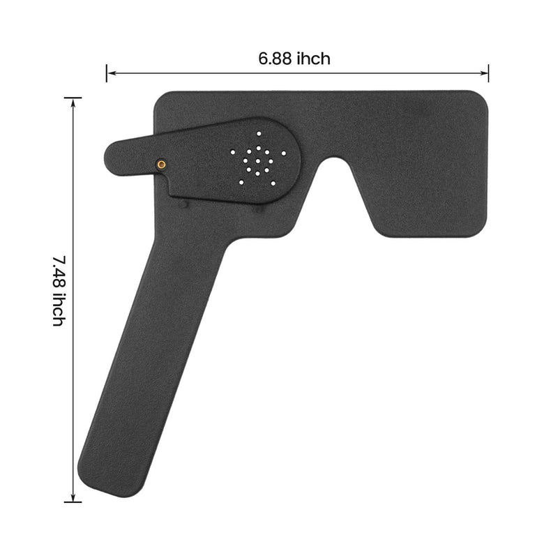 Eye Occluder with 14 Holes for Ophthalmologists, Orthopedists and Optometers for Eye Examination Black