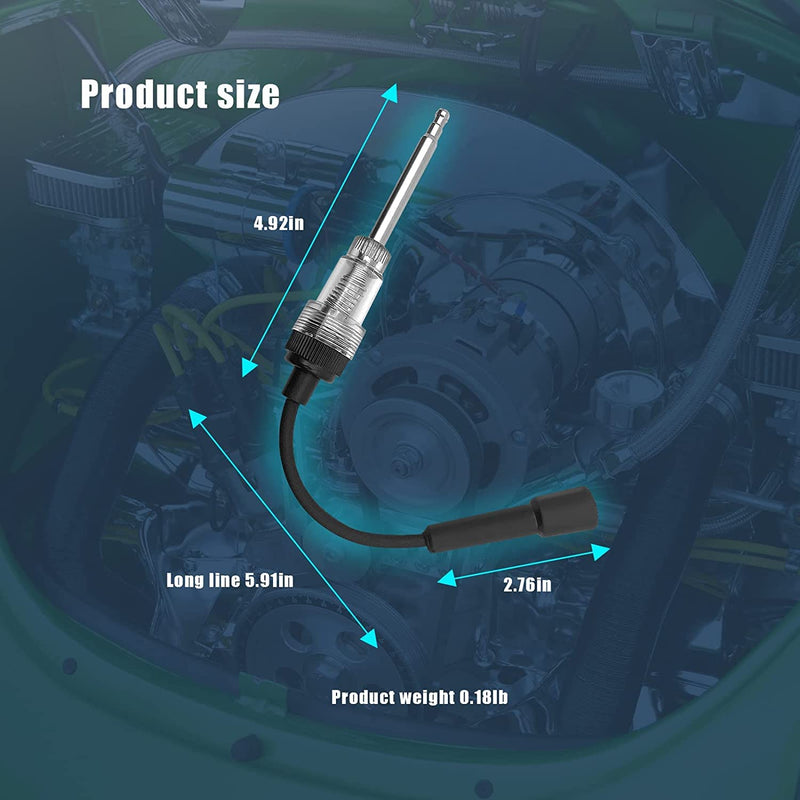 1Pcs Inline Spark Plug Tester, Small Motor Vehicle Engine Ignition, Armature Diagnostic Detector, Suitable for Automobile, Motorcycle, Lawn Mower Internal and External Engines 1PCs