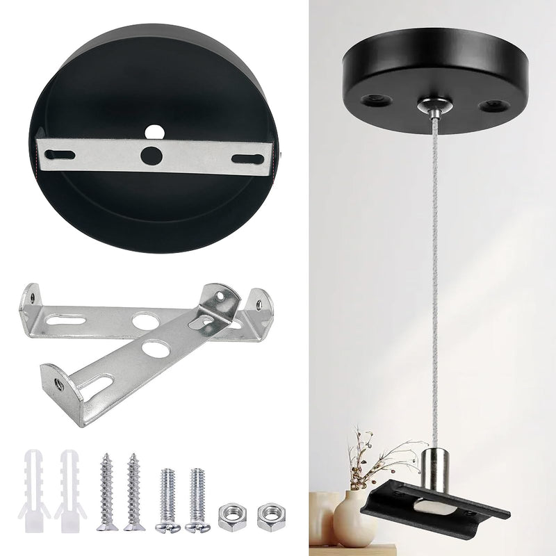 Pack of 6 Ceiling Mount Lamp, Lamp Holder Ceiling with Screws | Ceiling light bracket light mounting pendant light holder