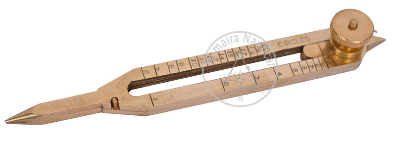 Humaira Nautical Proportional Divider Drawing Tool Scale Divider, Solid Brass 6"
