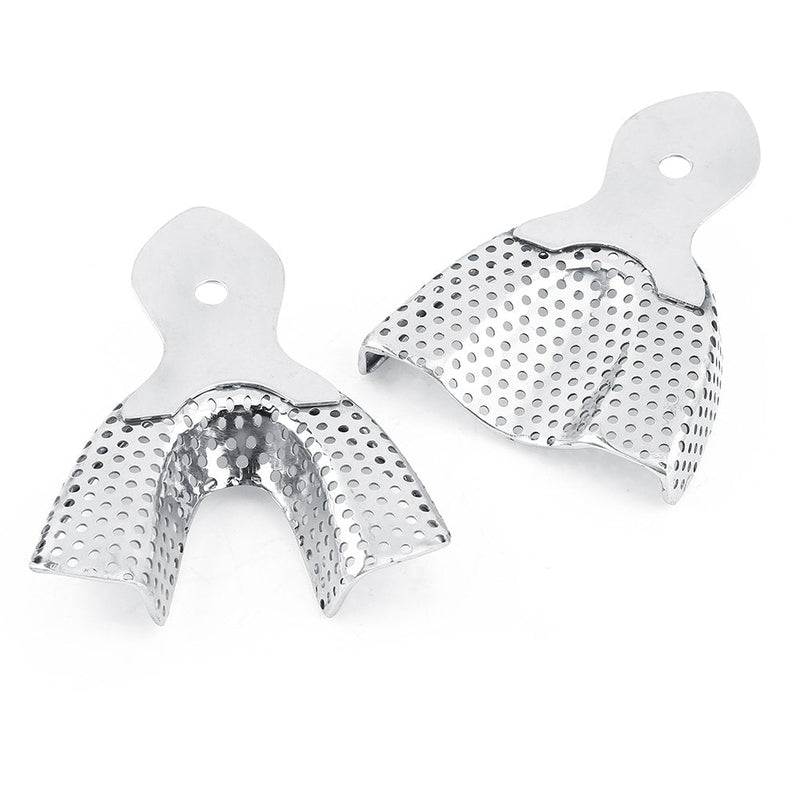 Dental Trays - 6 Pieces Stainless Steel Autoclavable Tooth Trays Impression Tray Upper & Lower Dental Trays, Dental Imprint Trays, Autoclavable Impression Tray