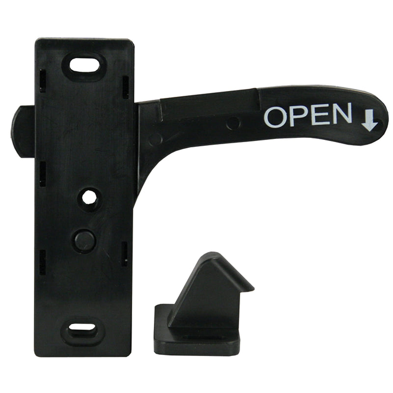 JR Products 10765 Screen Door Latch - Right Hand , Black 1