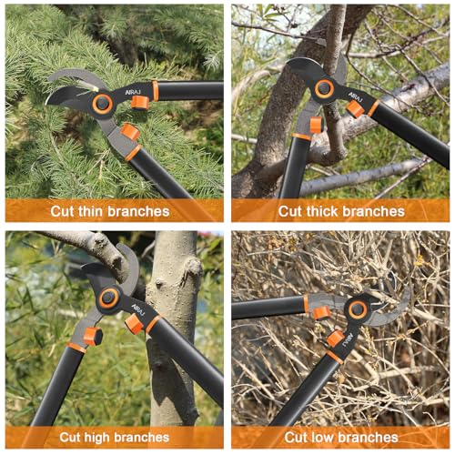 21" Bypass Loppers for Tree Trimming Heavy Duty, 2" Cut Tree Branch Cutter 21''