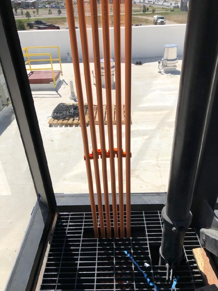 Rack-A-Tiers Slammers - Rigid/PVC Conduit Spacer with Support Hole, Keep Conduits in Place During Slab Work & Concrete Pour - 50 Pack (For 3/4-inch Conduits) (35075.RSWS)