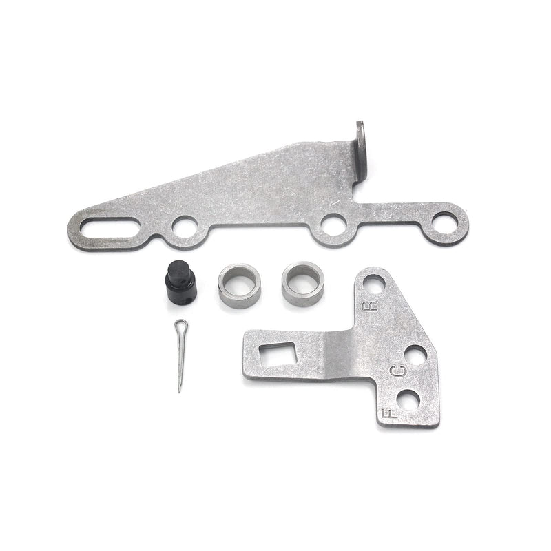 Shifter Bracket and Lever Kit with Swivel/Cotter Pin Fits for GM Turbo TH400, TH350, TH250, 200-4R, 700R4, 4L60 Replaces 35498