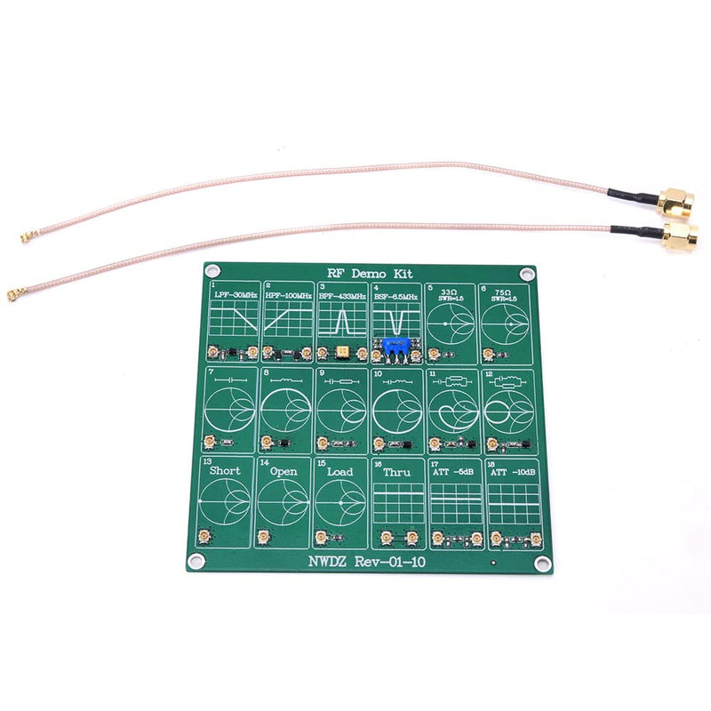 Ausla HF Test Board for NanoVNA, Frequency Demo Kit | Calibration board for vector network analyzers, versatile testing options, for RF measurements