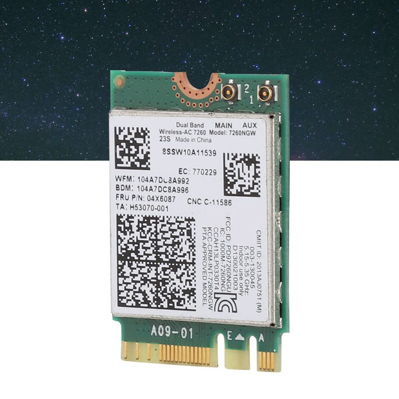 GOWENIC for 7260AC 7260NGW Card, Band 2.4G/5G 802.11ac Network Card for Thinkpad T440 T440P T440S T540P X240 X240S W540 L440 L540, etc