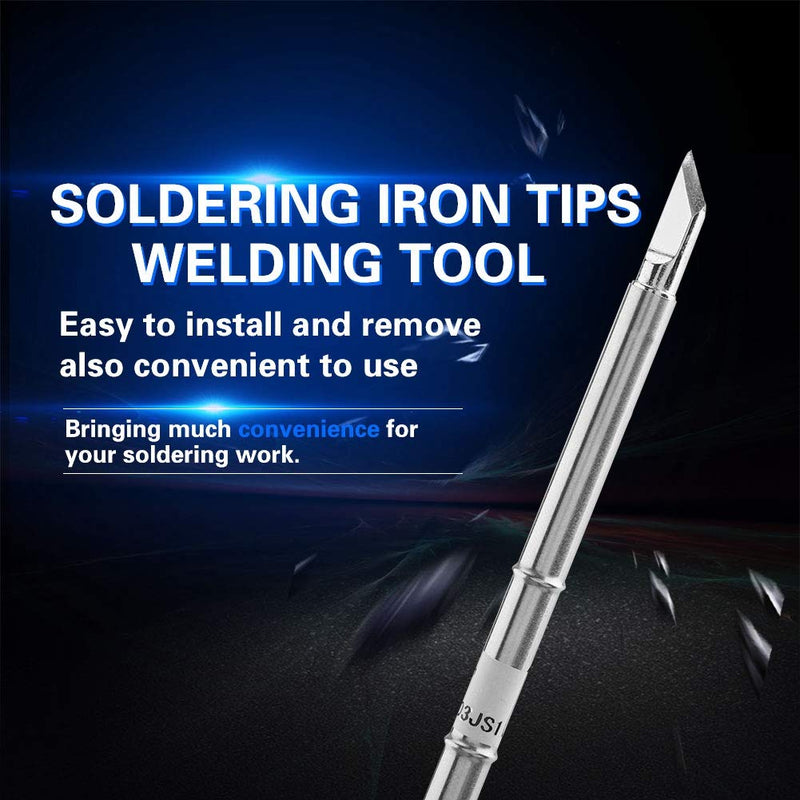 T12 Series Soldering Iron Tips Replacement Set for FX 951 Rework Station, 10PCS Nickel Iron Alloy Tips with Precise Thermal Response for PCB Repair and Electronics Soldering