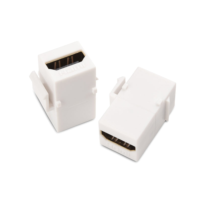 Cable Matters 2-Pack 4K HDMI Keystone Jack Insert with 4K 60Hz (Keystone HDMI, HDMI Jack, HDMI Coupler Keystone)