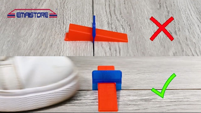 Tile Leveling System – ULTRA-THIN 0.5mm (1/51 Inch) – 600 Tile Spacers – Compatible with Most Wedges – Thinnest Spacer for Narrow Grout Joints – Floor & Wall Tile Installation 600 Spacers