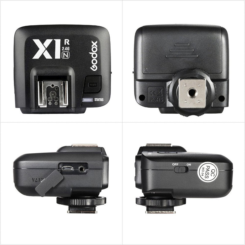 Godox X1R-N 2.4G Wireless Receiver Flash Trigger Single Receiver for Nikon DSLR Camera (X1R-N Receiver)