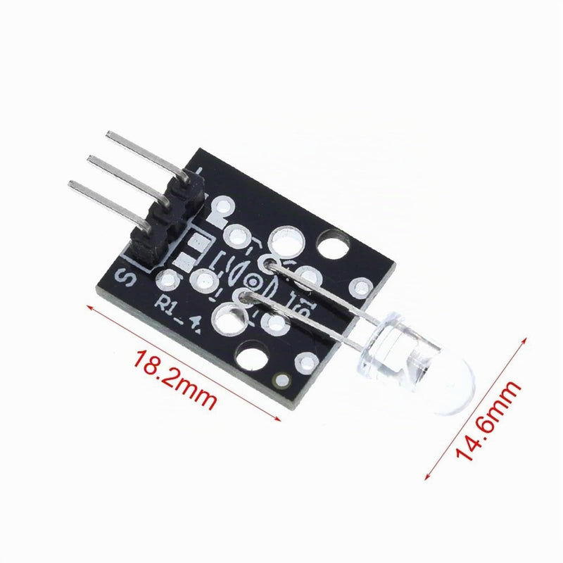 GERUI KY-005 3-Pin IR Transmitter Emission Sensor Module for Arduino and Raspberry Pi Pack of 12