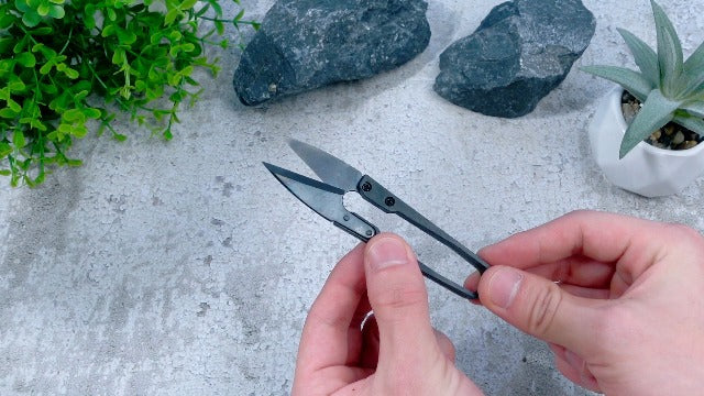 Therwen 48 Pieces Bonsai Pruning Scissors 4 Inch Sewing Scissors Bulk Leaves Trimmer Small Pruner Shears Bud U Shaped Garden Shears for Gardening Plants Flower Bonsai Trimming