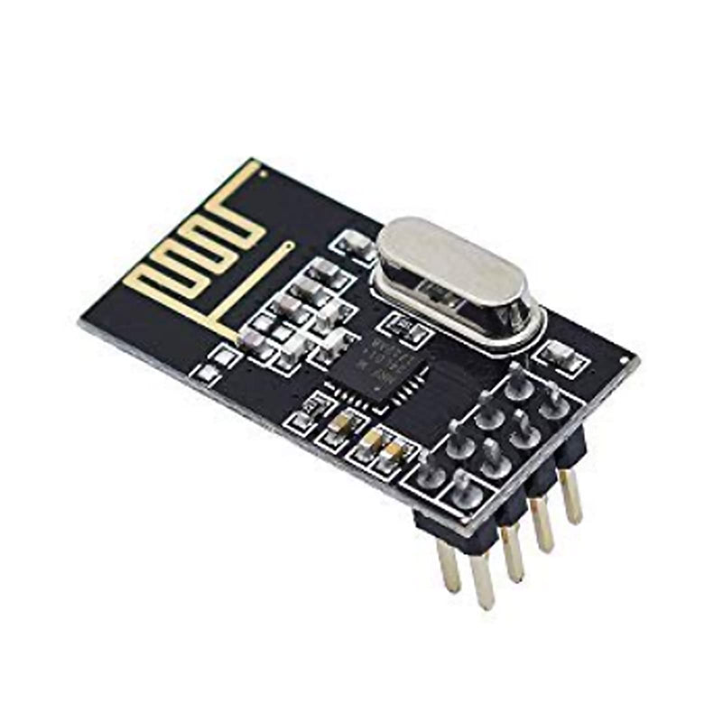 2.4 GHz Wireless RF Transceiver Module, DIP-8, 5mW, 7dBm, 150~240 m, PCB Antenna, Compatible with nRF24L01+, Pack of 4 7dB, DIP-8
