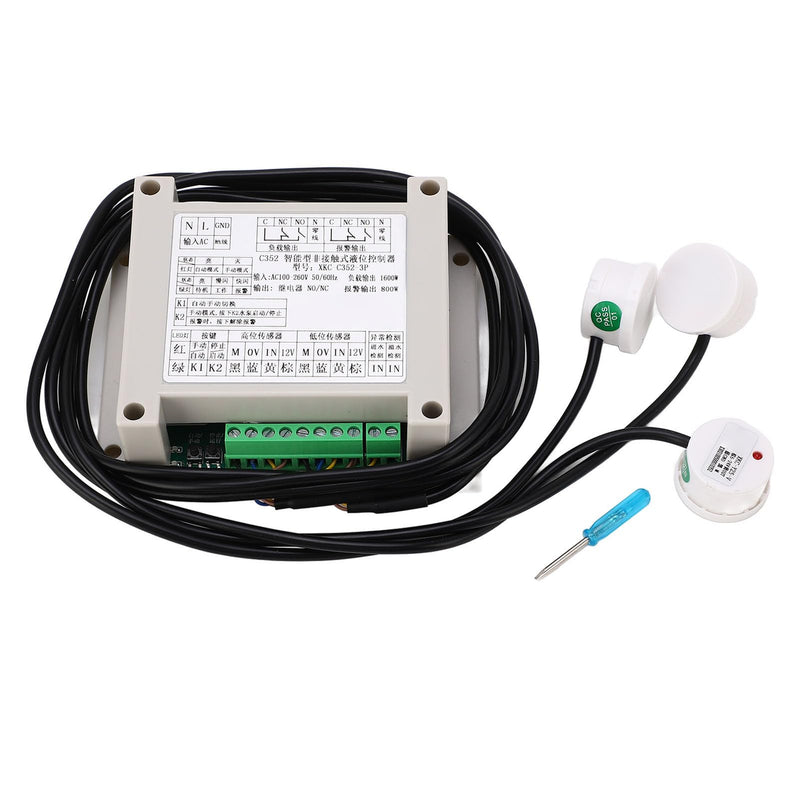 AC100 to 260V Automatic Water Level Controller XKC C352 3P Non-Contact Liquid Level Sensor for Various Loads