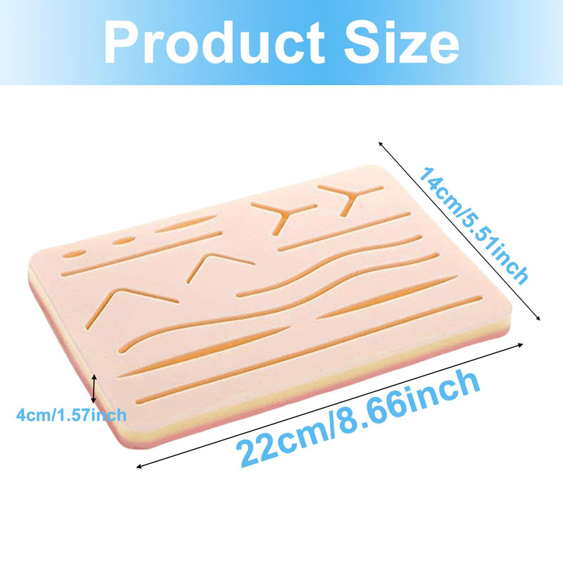Surgical suture set: suture material surgery, suture practice kit, wound suture practice set, silicone suture pad with tool set, suture practice set, surgical suture set gift for medical students, veterinarians