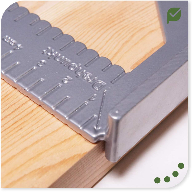 Stop square Aluminum square in centimeter version Universal angle Leg length: 17.5 cm (wood and metal processing)