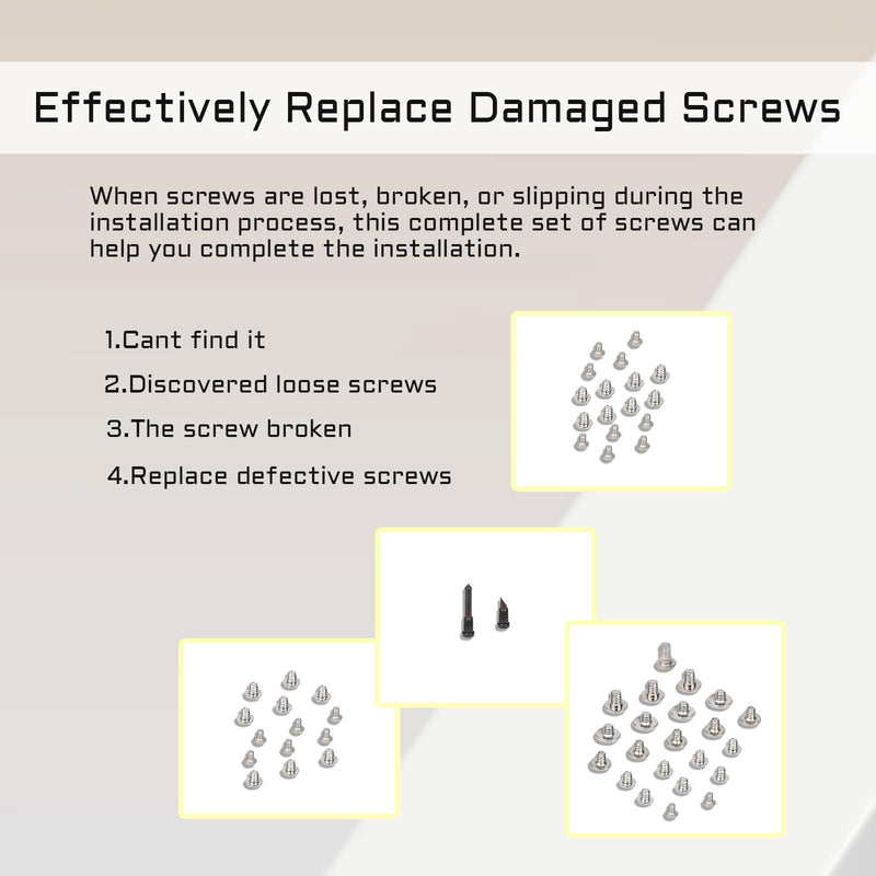 for iPhone 13 Complete Full Screws Set Replacement for iPhone13 with Pentalobe Bottom Screws Set Repair with 4 Screwdrivers for A2631 A2633 A2634 A2635 A2482