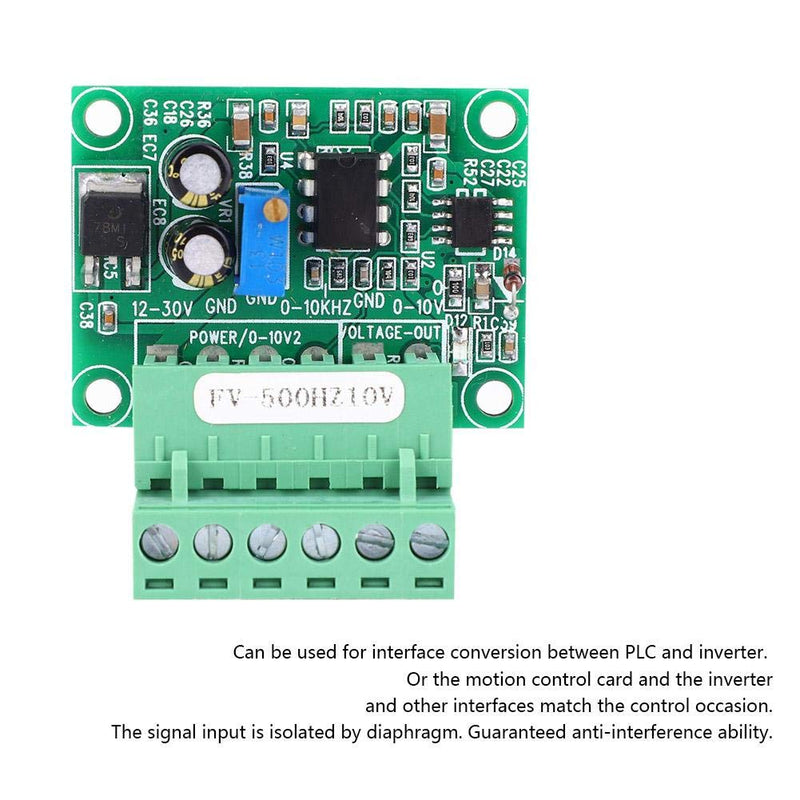 Converter Module, FV-500Hz10V 0~500hz to 0~10V Frequency Voltage Converter Module Digital to Analog Module
