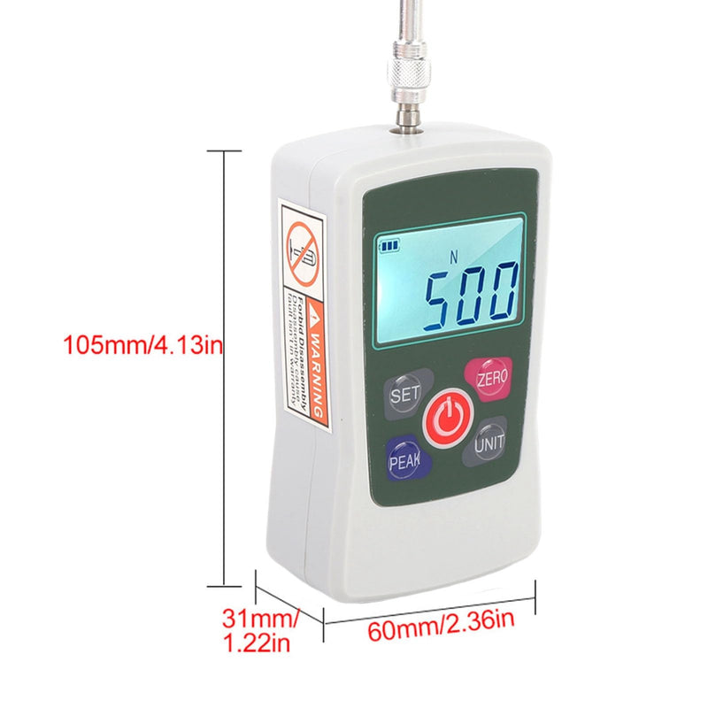 AUNMAS 50N Digital Force Gauge, Handheld Gauge with Backlit Screen, Accurate Measurement for Engineers and Technicians