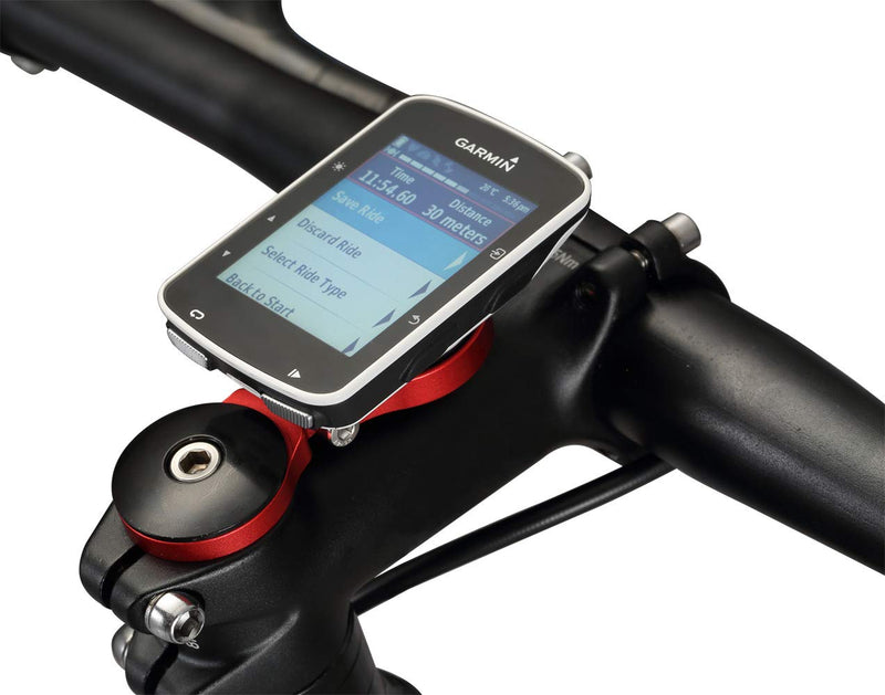 Adjustable Bicycle Stem Computer Mount for Garmin Edge 25 130 200 500 510 520 800 810 820 1000 1030 (Black) Black