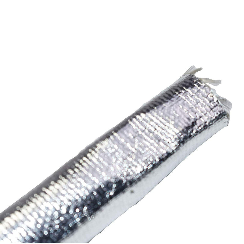 A-Team Performance Parts - Pliable Heat Sheath - Aluminized Sleeving and Fabric Material to Reflect Heat - With Ultimate Heat Shield Protection Barrier 3/4" x 36" (3 Feet) 3/4" x 3'