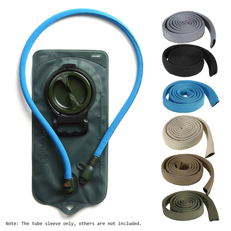 LIXADA Water Bladder Tube Cover Hydration Tube Sleeve Insulation Hose Cover Thermal Drink Tube Sleeve Cover Black