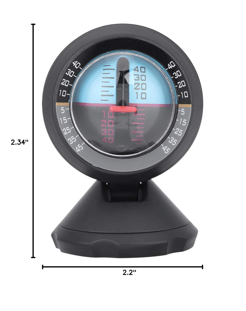 Car Inclinometer, Waterproof Angle Slope Tilt Indicator Level Meter Gradient Balancer Finder Tool for Car Vehicle