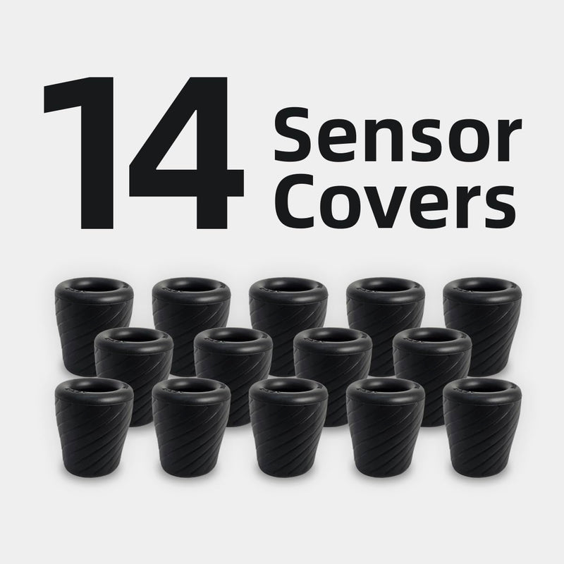 Aerie Golf - Golf Club Sensor Covers. Compatible with Garmin Approach CT10, Arccos Smart Golf Sensors, & Other GPS Club Tracking Sensors. Covers Fit Standard Sized Grips up to Jumbo Size. 14 Pack.