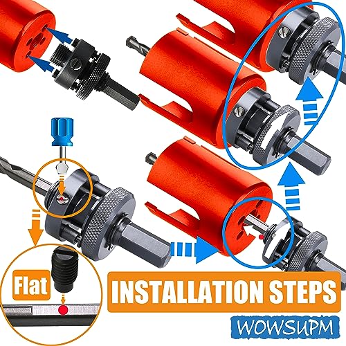 6” Carbide Tipped Deep Hole Saw Cutter 2.36” Depth for Multiple Purpose Hardy Plank MDF Wall Tile 10X More cuts 5X Faster (152mm)6"