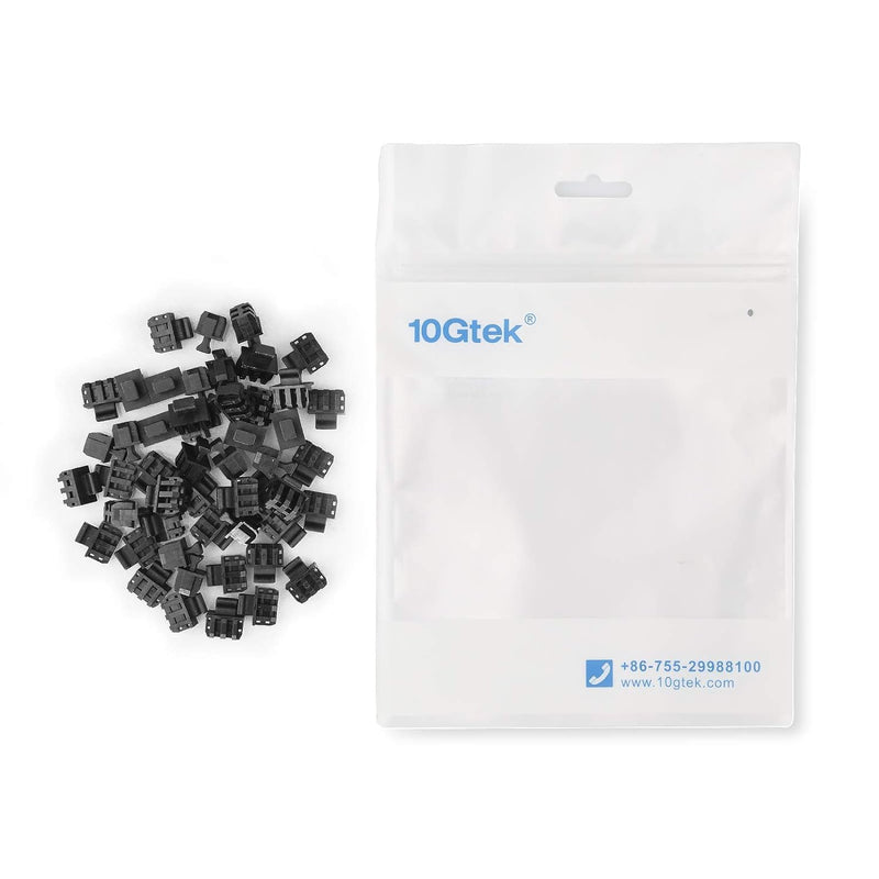 ipolex SFP SFP+ Dust Covers, Fiber Optic Dust Caps/Port Protector, Anti-Dust Cap/Plugs for SFP SFP+ Transceiver Module/Switch/Network Cards/Router/Media Converters/Hubs, PVC, 50 Pcs