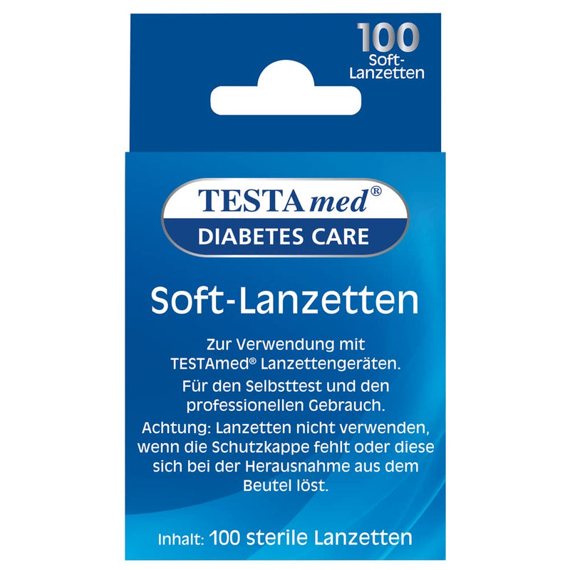 TESTAmed GlucoCheck Advance Soft Lancets (Pack of 100) 100 pieces (Pack of 1)
