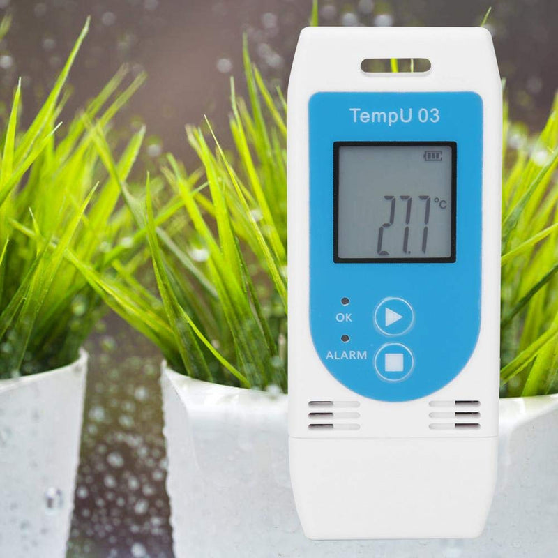 Data Logger USB Temperature and Humidity Recorder PDF GSP Reusable Use LCD display standard for warehouse management with 32000 data capacity
